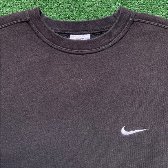 Vintage 90’s Nike Swoosh White Tag Black Sweatshirt Men’s XL USA Made - Picture 4 of 7